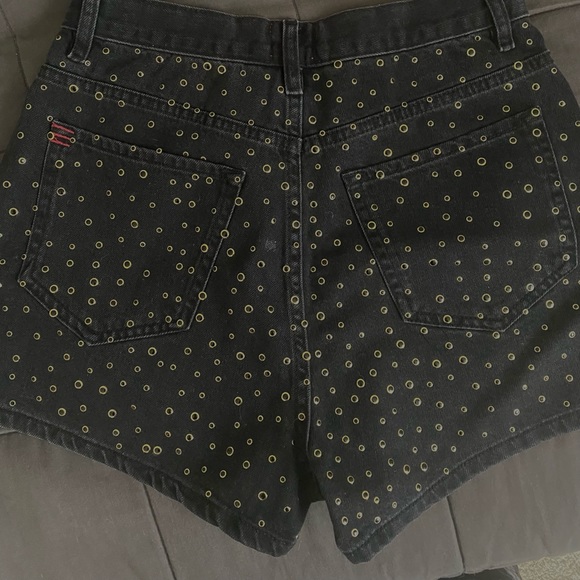 Studded jeans shorts - Picture 1 of 4